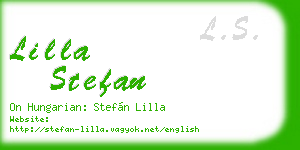 lilla stefan business card